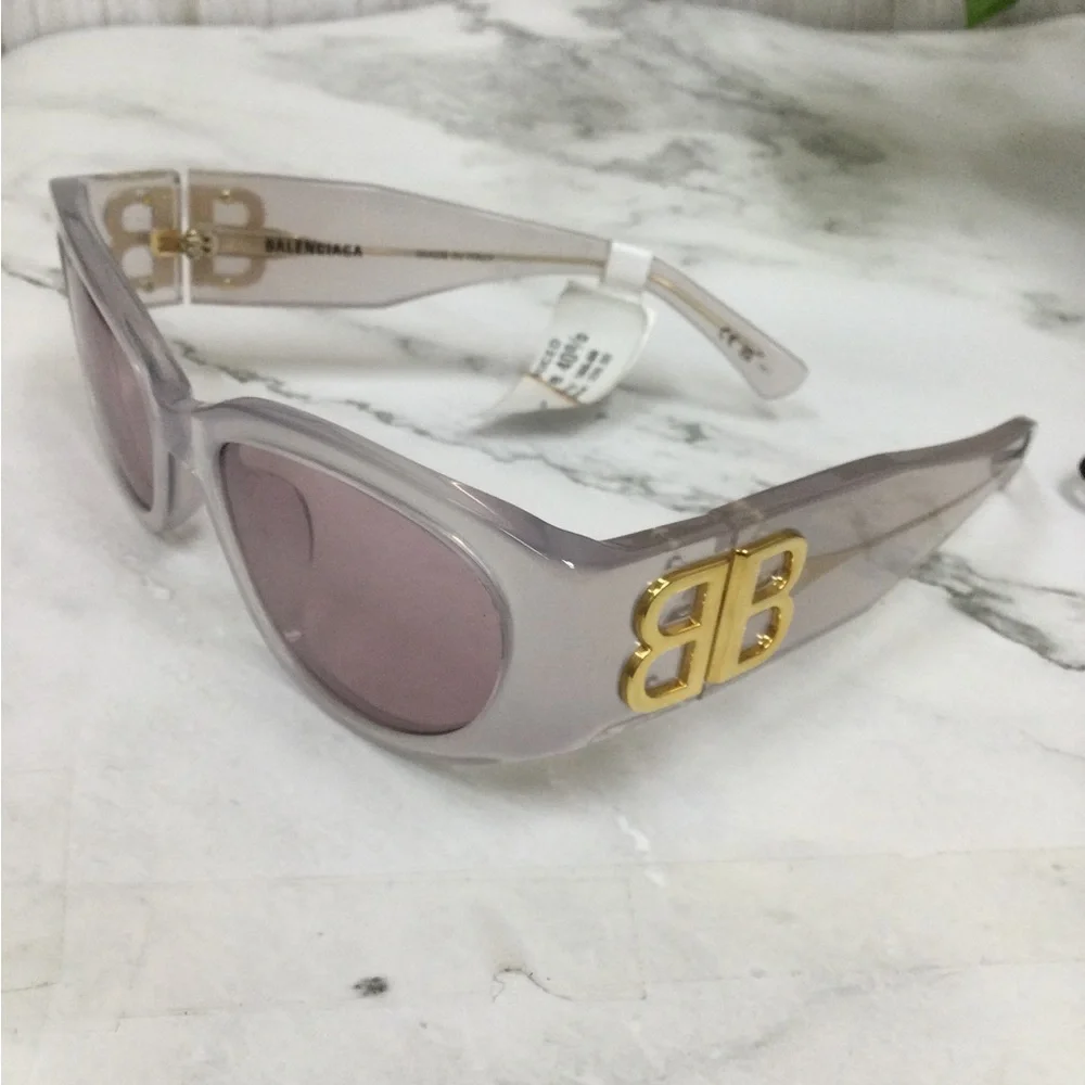 Transparent Lilac Cat-Eye Sunglasses - Women Accessories